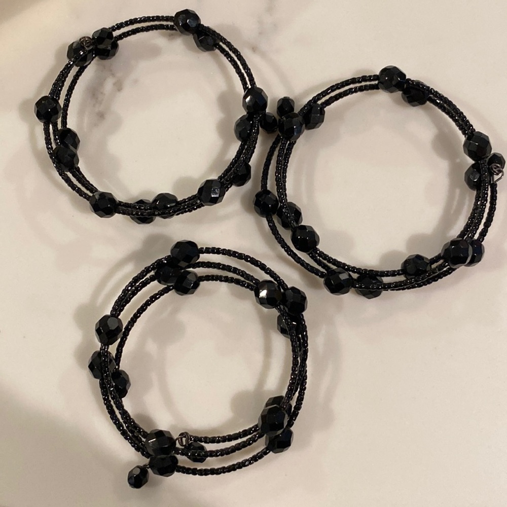 Beaded fashion bracelets.